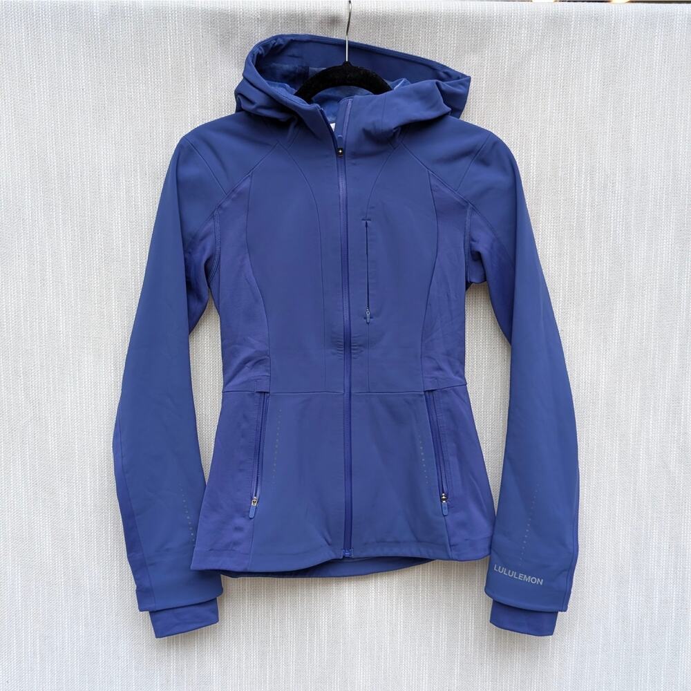 Lululemon W4BOHS Cross Chill Jacket Womens 2 RepelShell Long Sleeve Full Zip - Picture 2 of 12